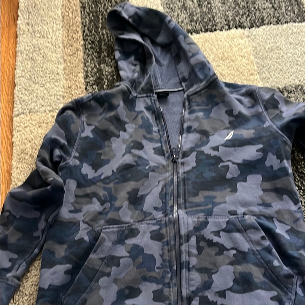 Camouflage Zip-Up Hoodie